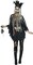 The Costume Center Black Voodoo Poncho Women Adult Halloween Costume - One Size